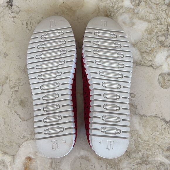 ILSE JACOBSEN - TULIP Slip on Flats Deep Red - Picture 13 of 14